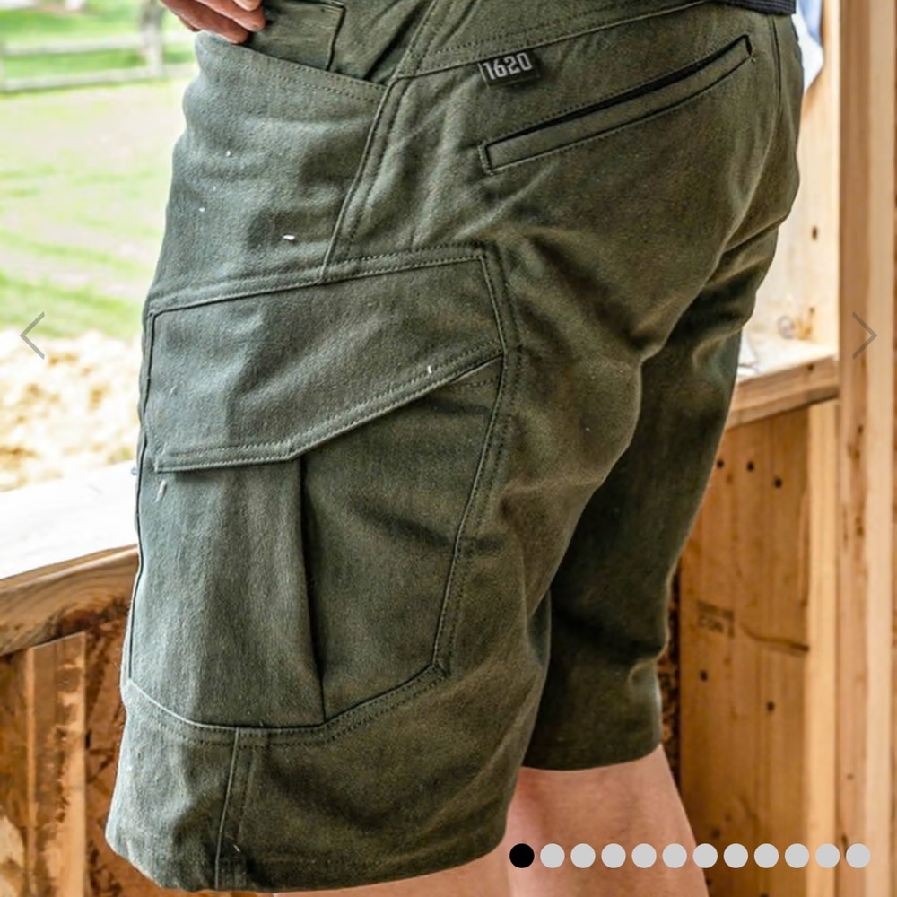 Men's Olive Cargo Shorts